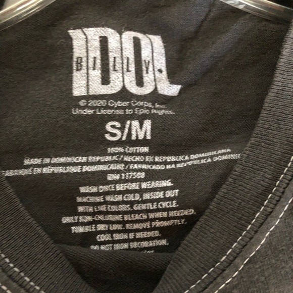 Billy Idol Distressed Black Band T - Picture 4 of 4